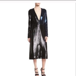 Diane Von Furstenberg  V-Neck Sequin Dress